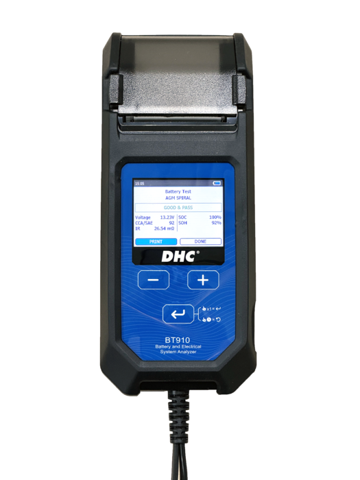 BT910 | DIGITAL 12V VEHICLE BATTERY TESTER WITH PRINTER