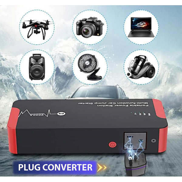 TC100 | 5-in-1 Multi Functional Car Jump Starter and Power Bank
