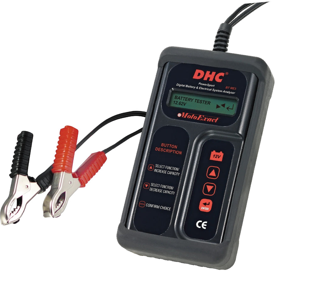 BTME3 | DIGITAL BATTERY CHARGE& STARTING SYSTEM TESTER FOR BIKES ...